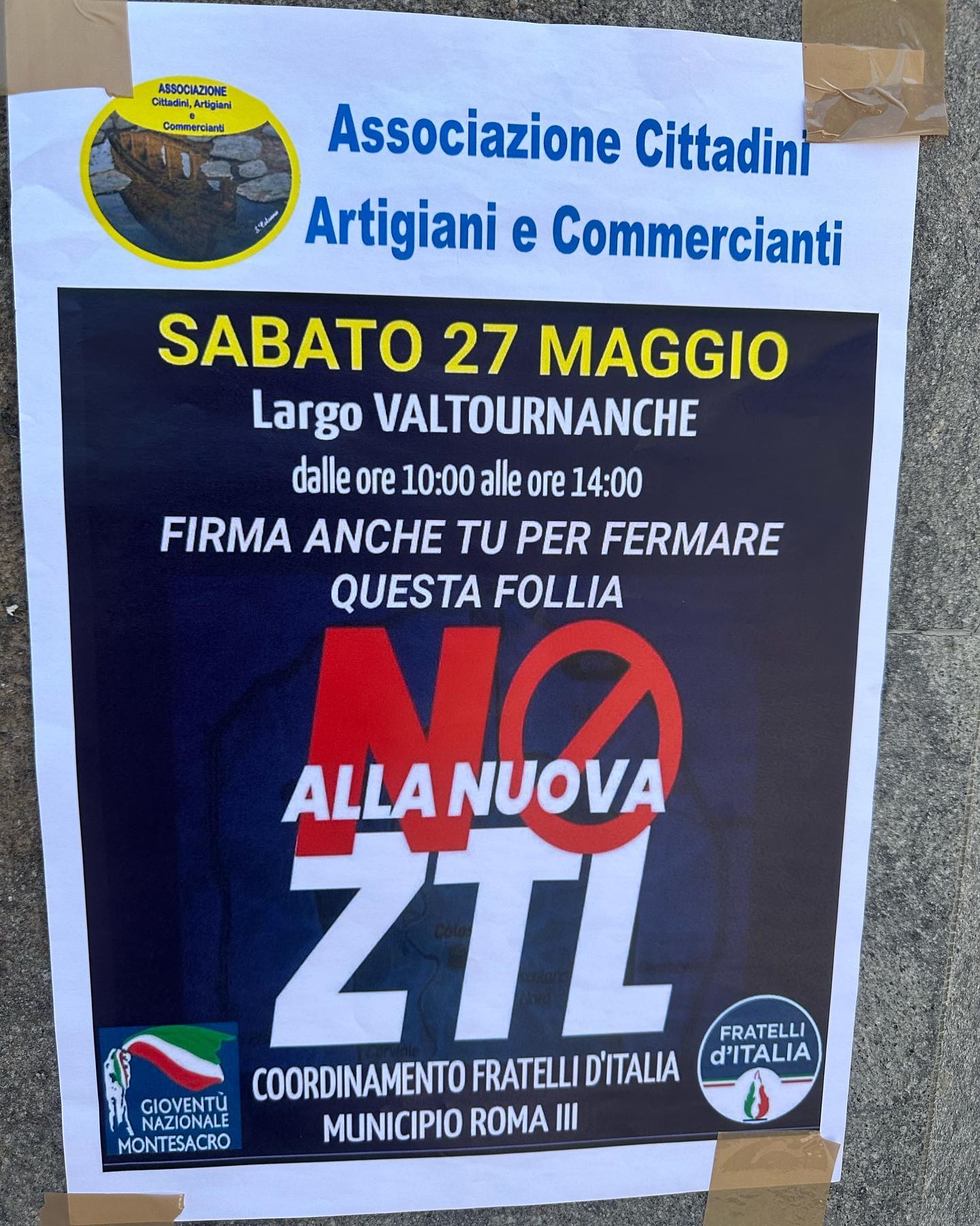 ZTL: No all'allargamanento voluto dal sindaco di Roma Roberto Gualtieri