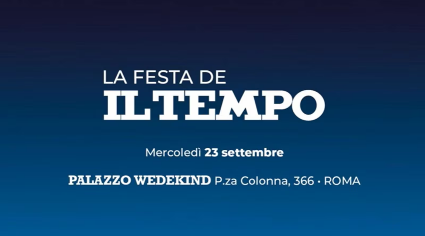 Intervento alla festa de "Il Tempo"